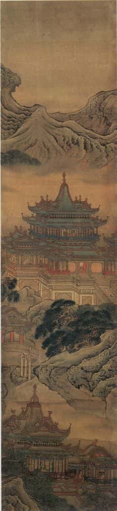 清 袁耀 蓬莱仙境图 书画作品