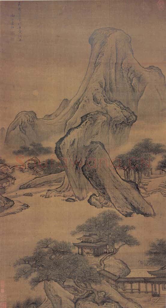 清 袁江 天香书屋图 书画作品