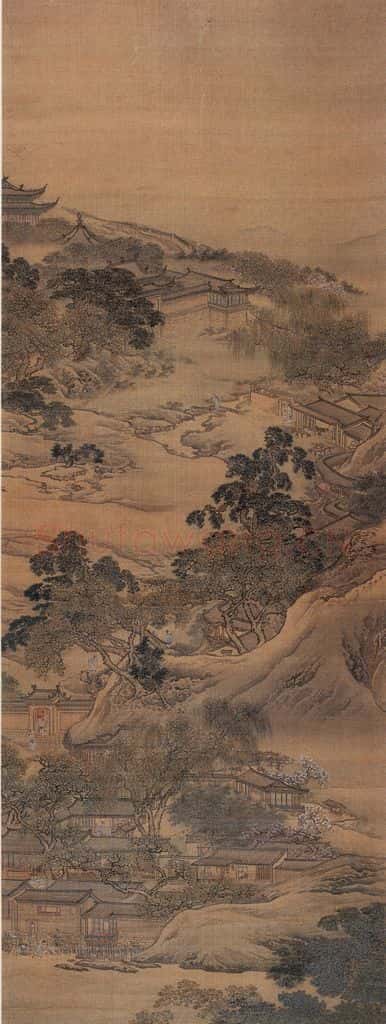 清 袁耀 山水通景屏 书画作品