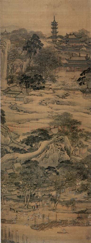 清 袁耀 山水通景屏 书画作品