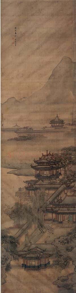 清 袁耀 山水条屏 书画作品