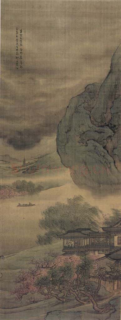清 袁江 春雷起蛰龙 书画作品
