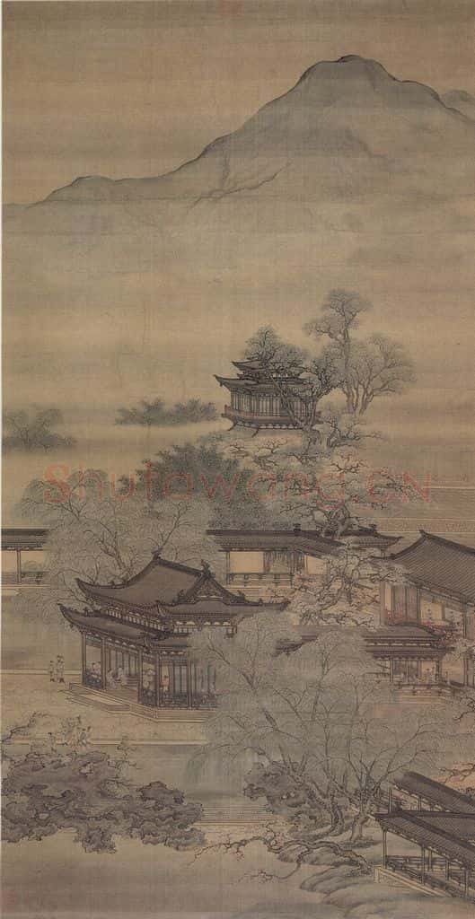 清 袁江 郭汾阳富贵寿考图 书画作品