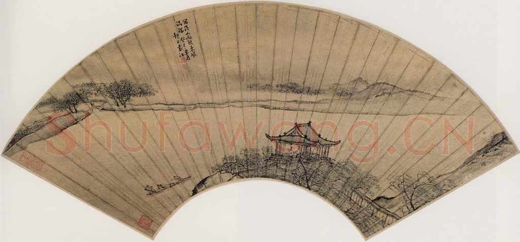 清 袁江 山雨欲来风满楼 书画作品