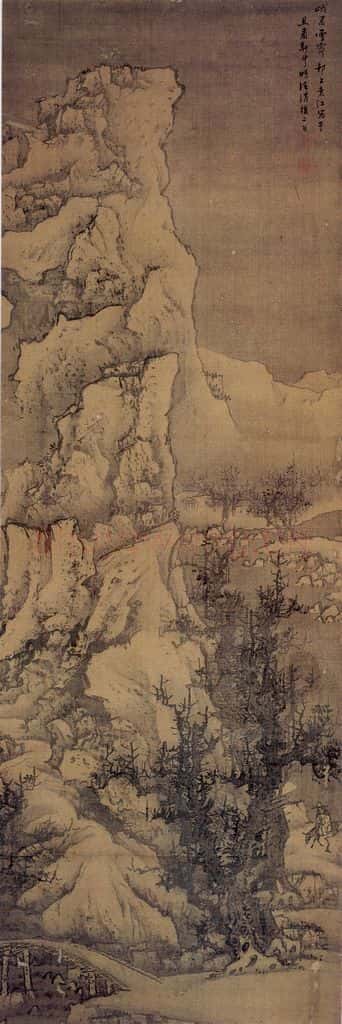 清 袁江 峨嵋雪霁 书画作品