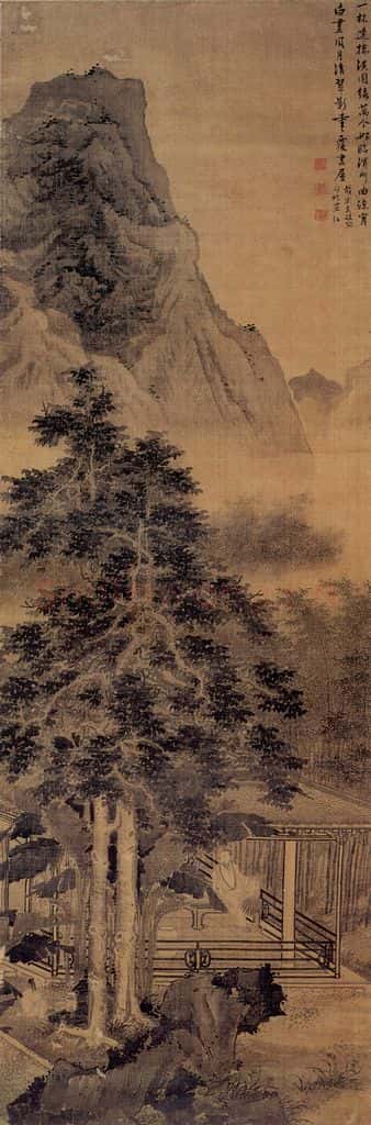 清 袁江 桐荫消夏 书画作品