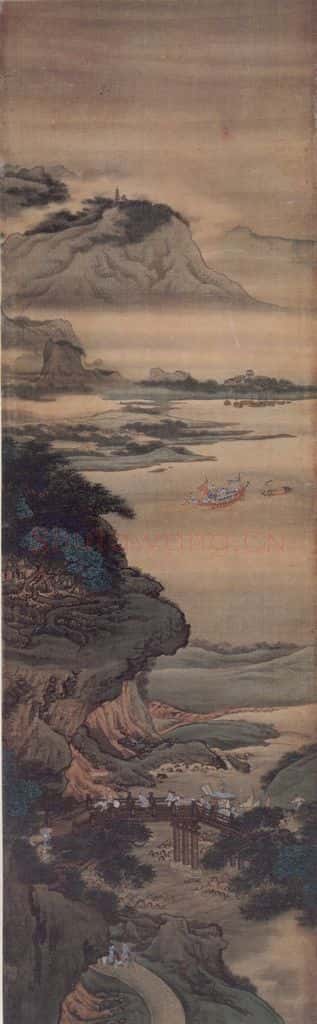 清 袁江 阿房宫图屏 书画作品