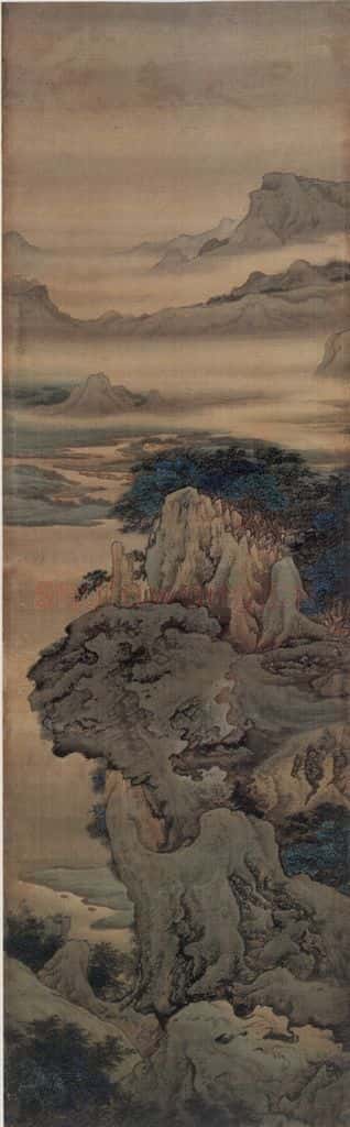 清 袁江 阿房宫图屏 书画作品