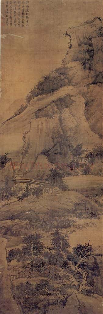 清 袁江 独坐看山 书画作品