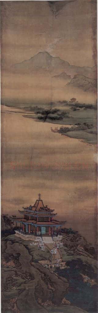 清 袁江 阿房宫图屏 书画作品