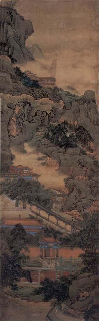 清 袁江 阿房宫图屏 书画作品