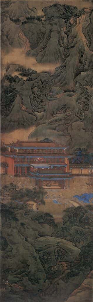 清 袁江 阿房宫图屏 书画作品