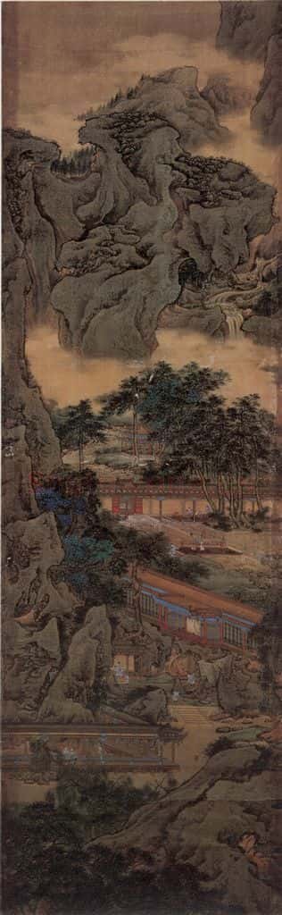 清 袁江 阿房宫图屏 书画作品