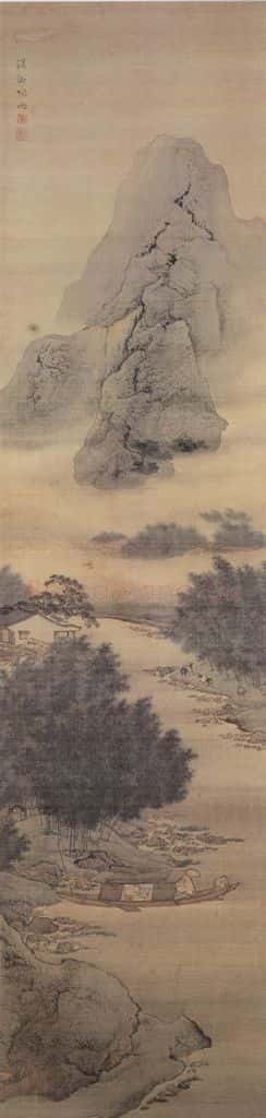清 袁江 山水阁楼图屏 书画作品