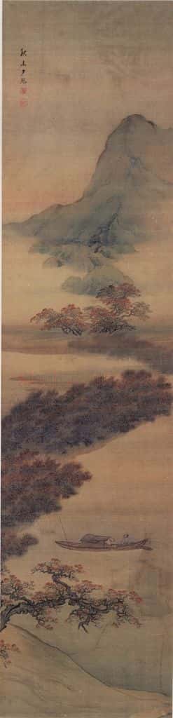 清 袁江 山水阁楼图屏 书画作品