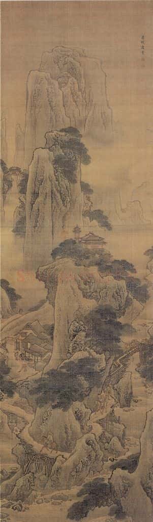 清 袁耀 蜀栈连云图 书画作品