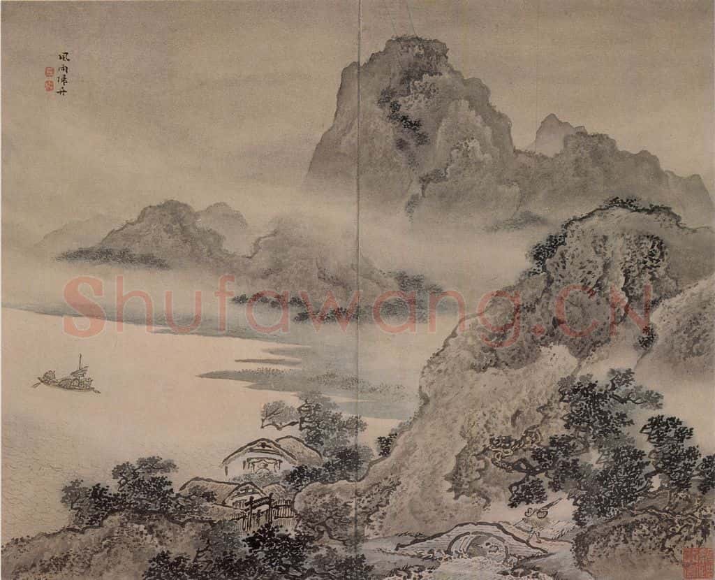 清 袁耀 山水册 书画作品
