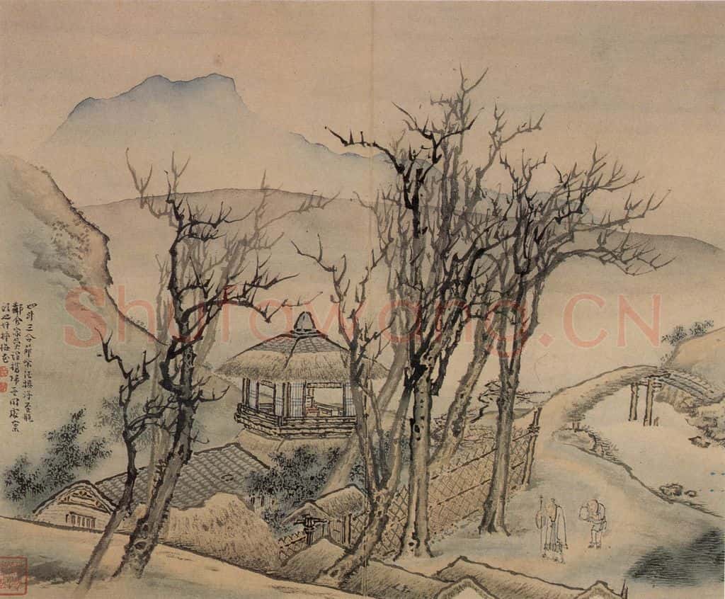 清 袁耀 山水册 书画作品