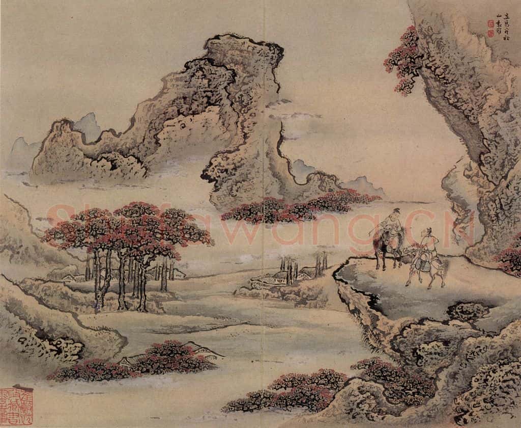 清 袁耀 山水册 书画作品