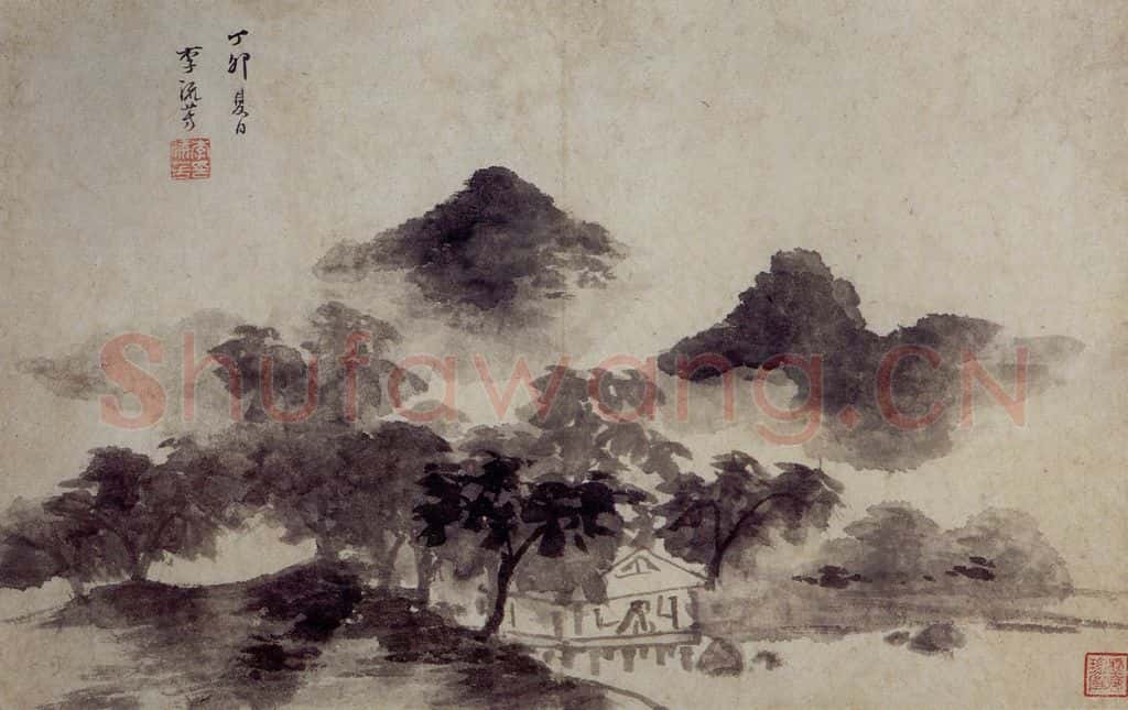 明 李流芳《山水图册》书画作品