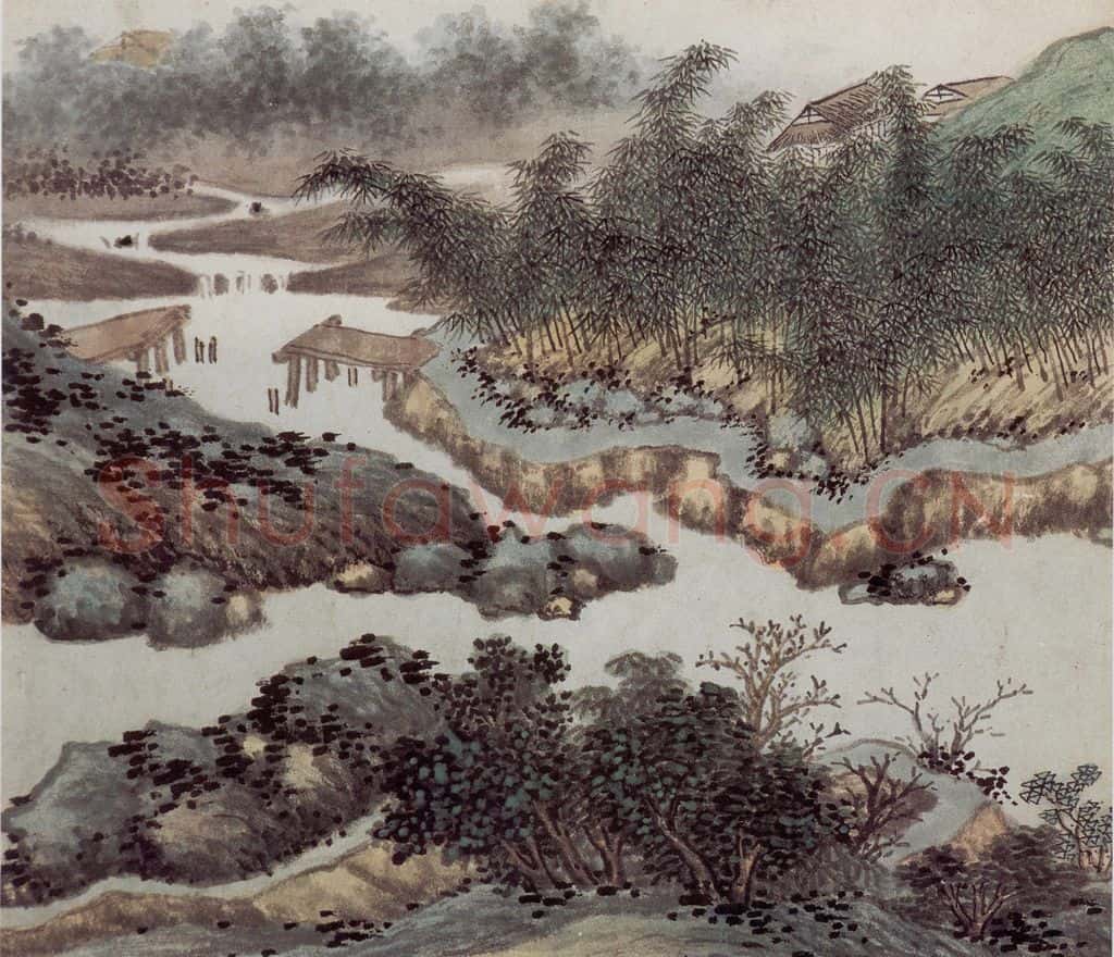 明 沈周《东庄图册》书画作品