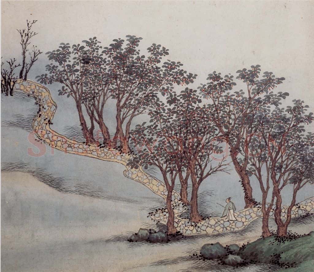 明 沈周《东庄图册》书画作品
