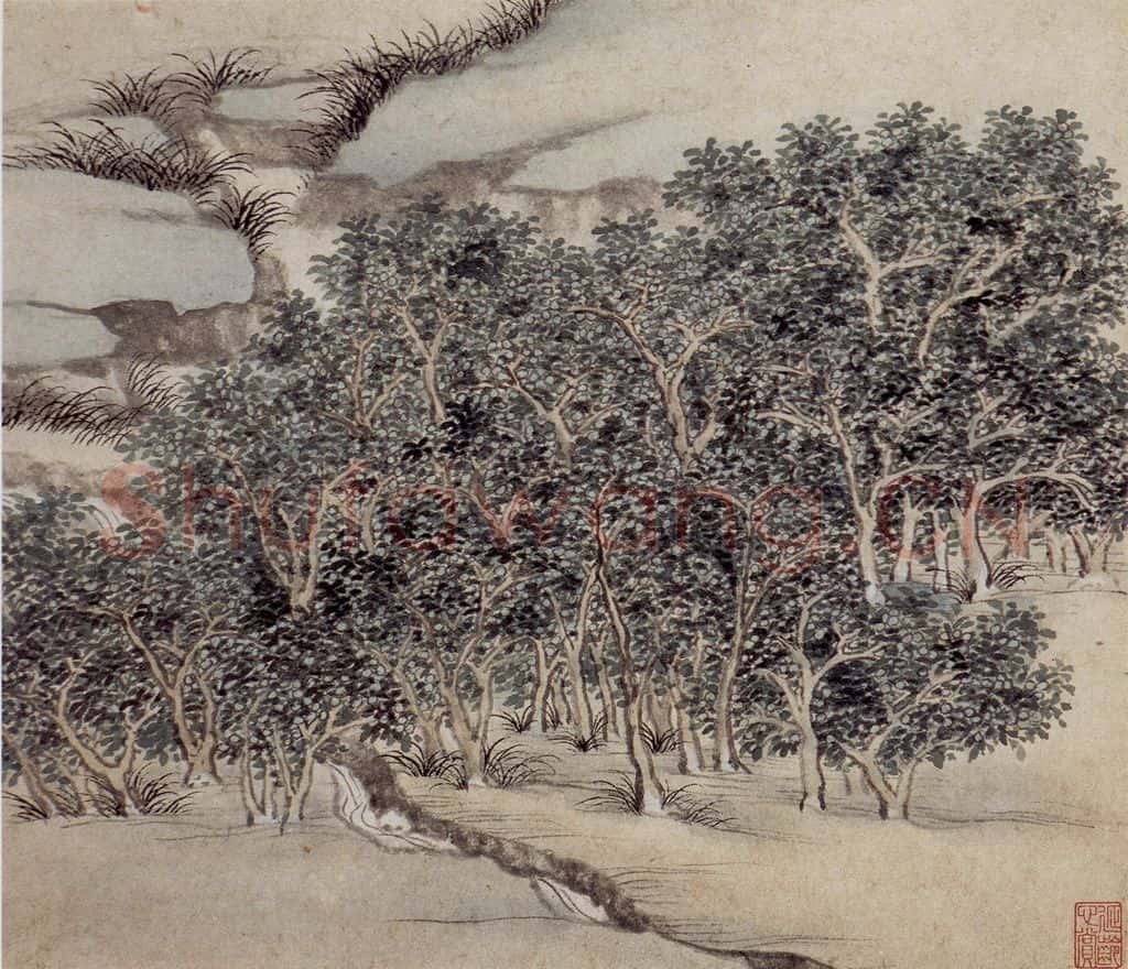 明 沈周《东庄图册》书画作品