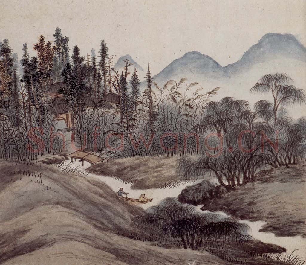 明 沈周《东庄图册》书画作品