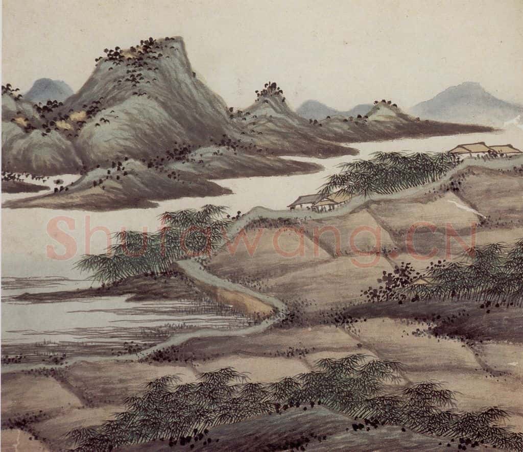 明 沈周《东庄图册》书画作品