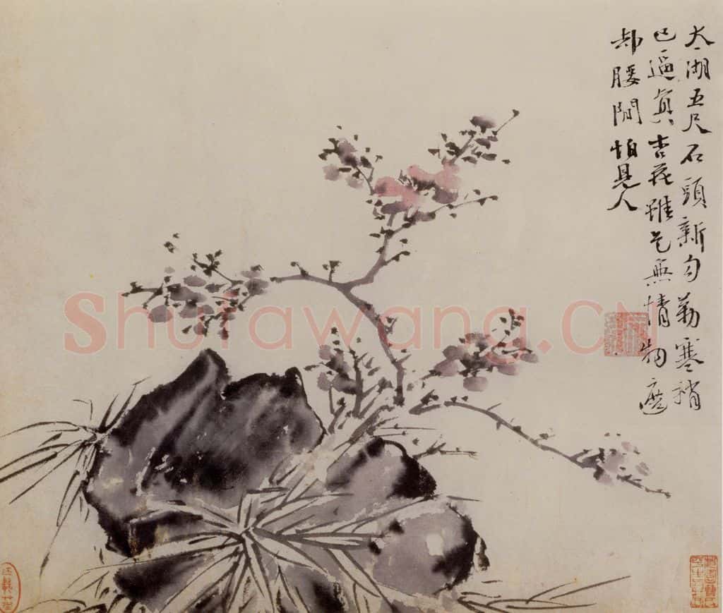  徐渭《墨花图册》书画作品