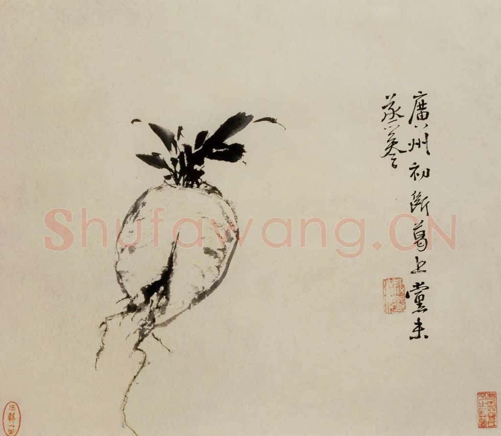  徐渭《墨花图册》书画作品