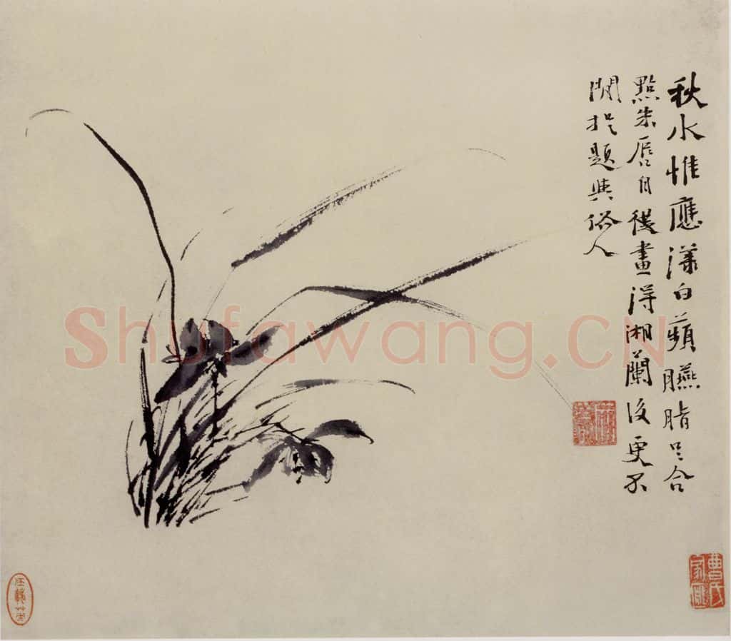  徐渭《墨花图册》书画作品