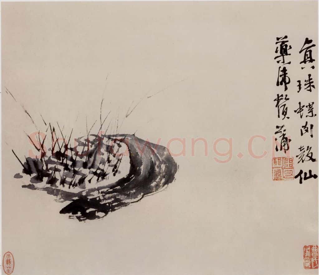  徐渭《墨花图册》书画作品