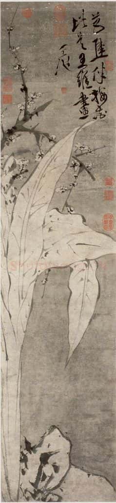  徐渭《梅花蕉叶图》书画作品