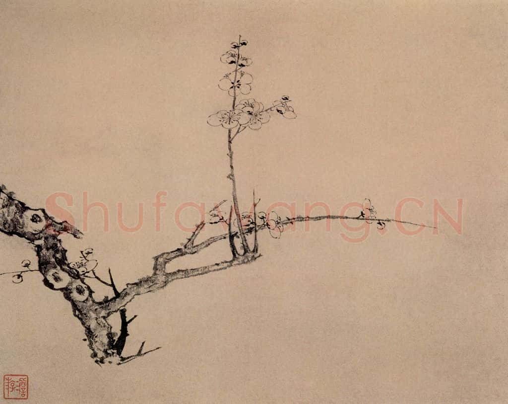 清 高简、张照《梅花图册》书画作品