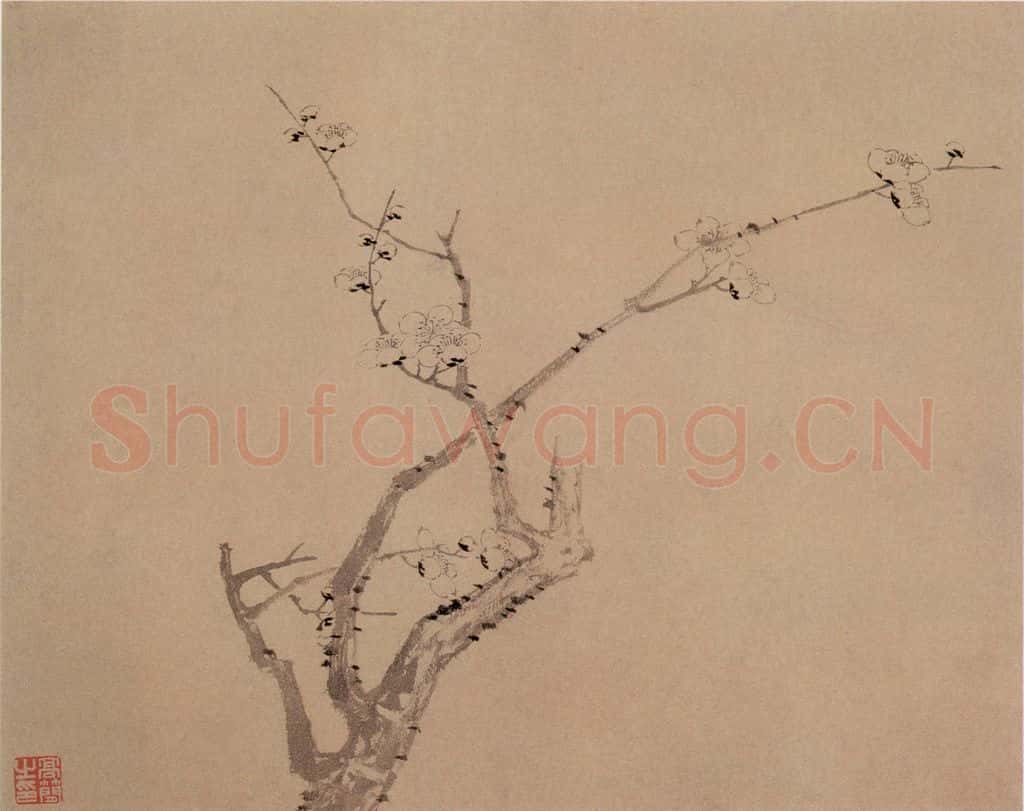 清 高简、张照《梅花图册》书画作品