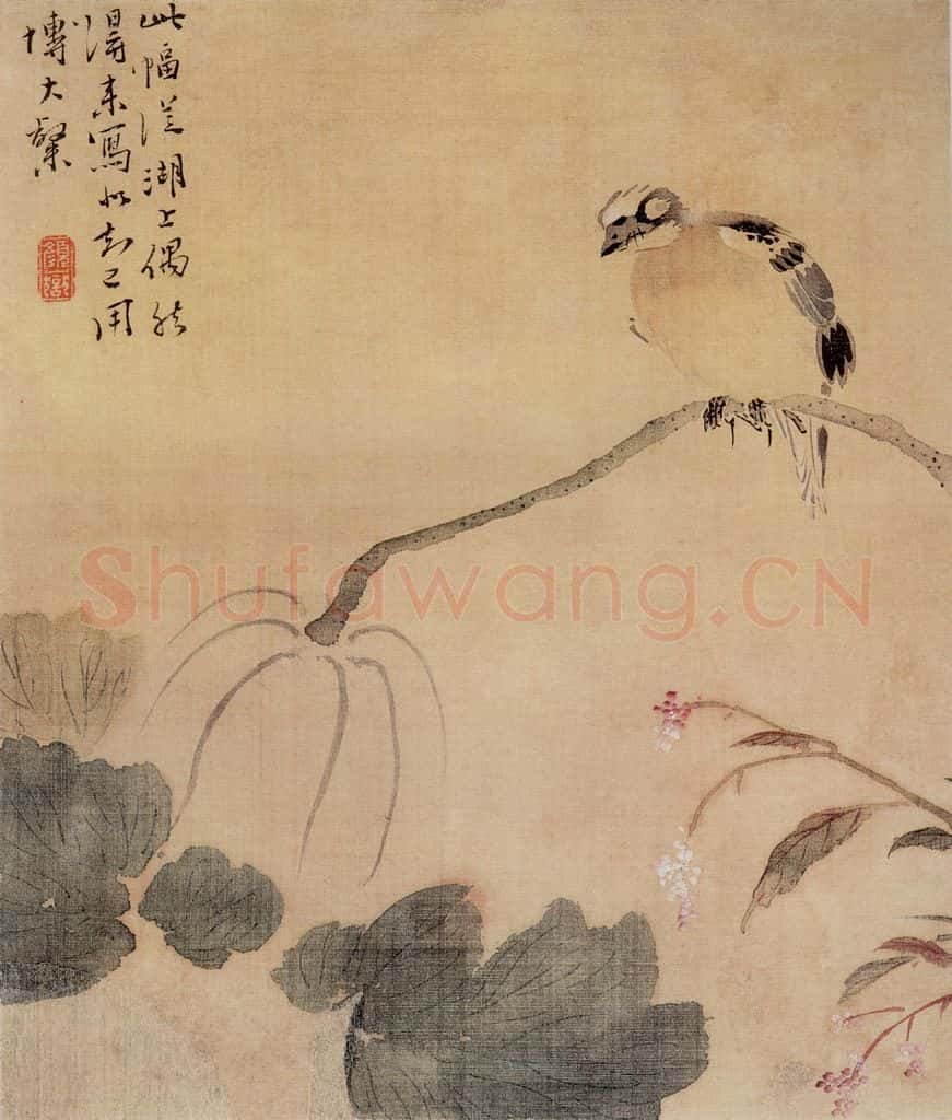 清 颜岳《花鸟图册》书画作品