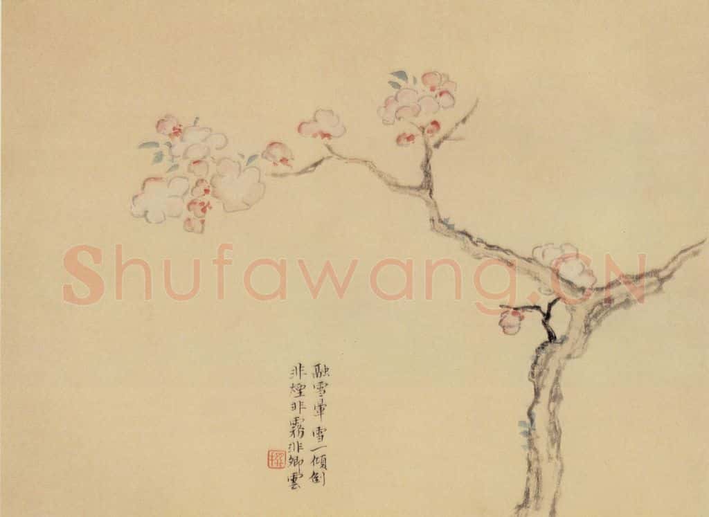 清 陈撰《折枝花卉图册》书画作品