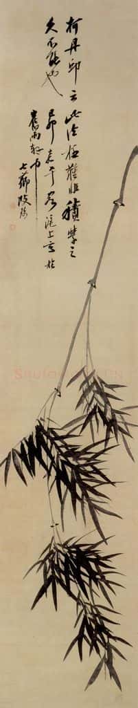 清 改琦《墨竹图》书画作品