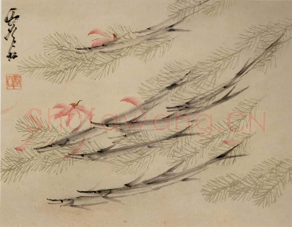清 虚谷《花鸟水族图册》书画作品