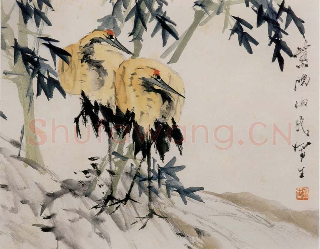 清 虚谷《花鸟水族图册》书画作品