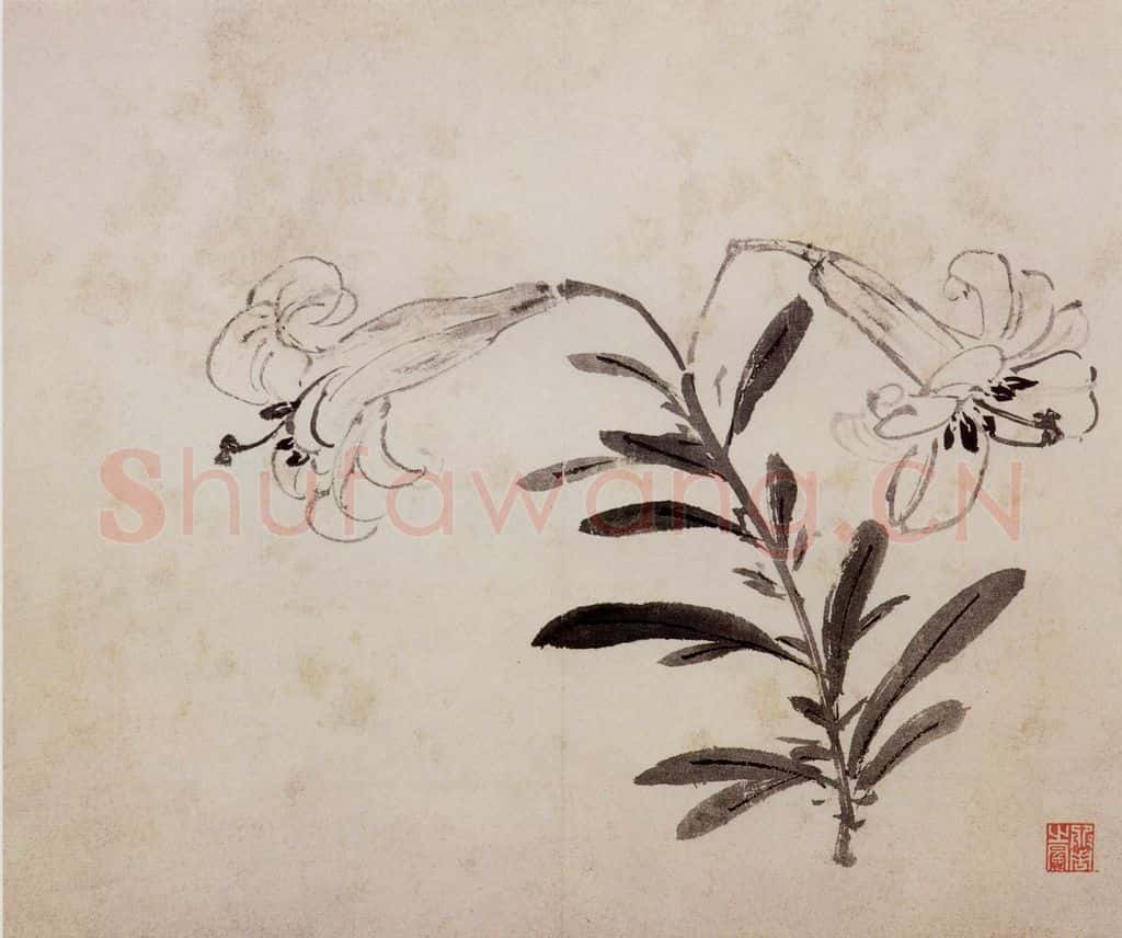明 周之冕《花卉图册》书画作品