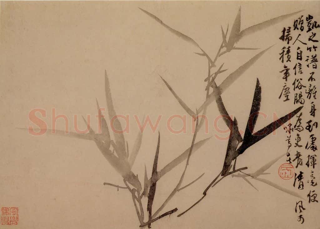 1753年 李方膺《三清图册》书画作品