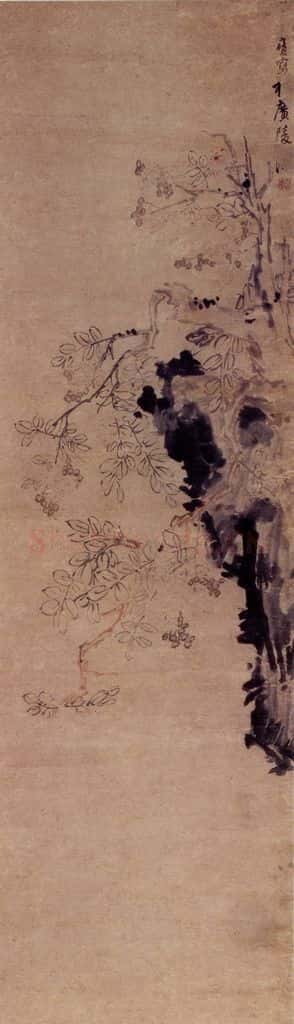 清 李方膺《花卉屏》书画作品
