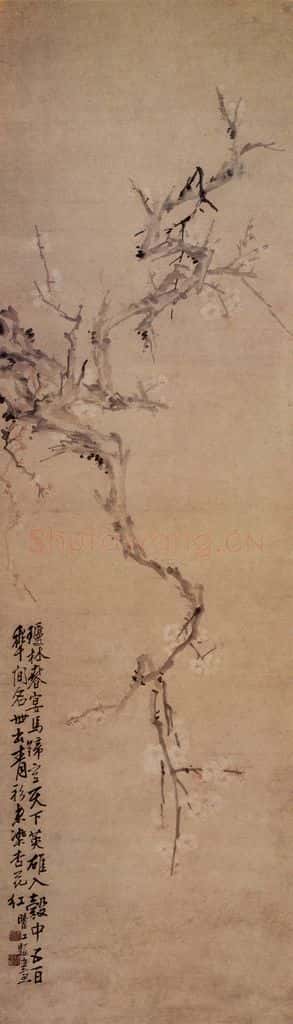 清 李方膺《梅花》书画作品