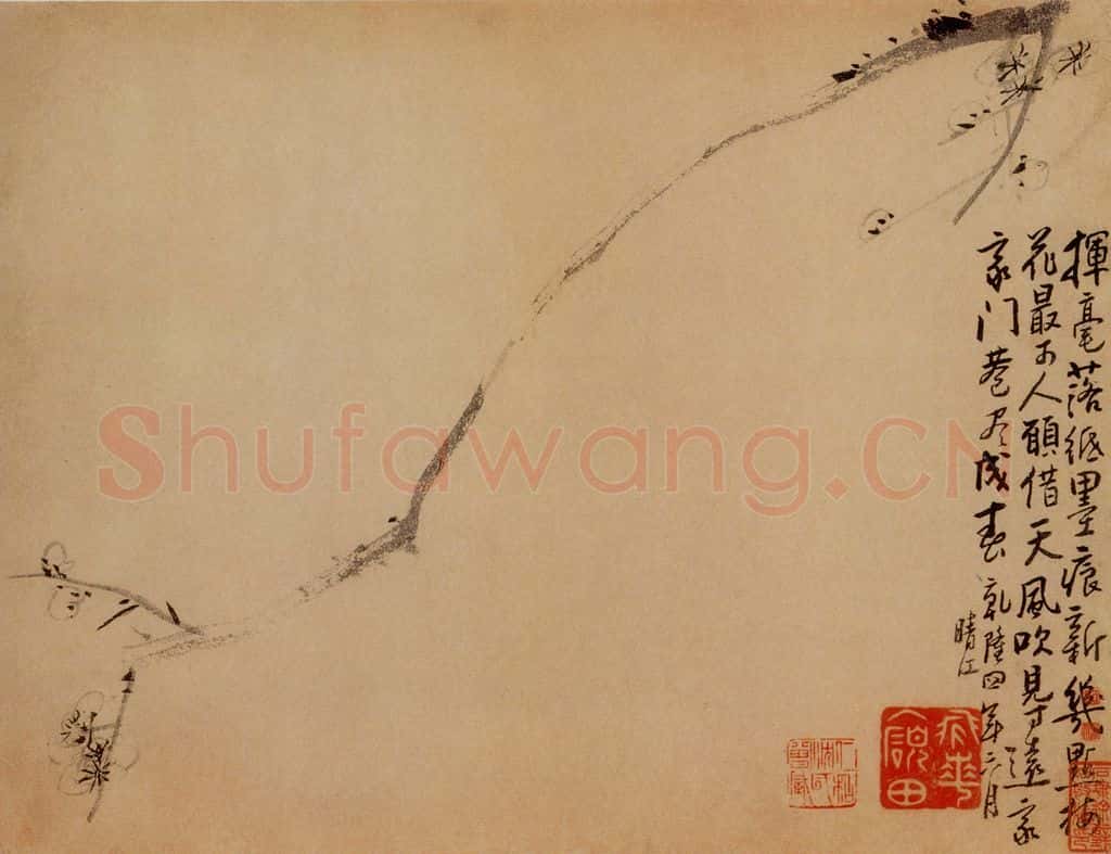1739年 李方膺 梅花册 书画作品