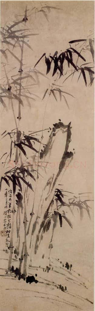 1742年 李方膺《竹石图》书画作品