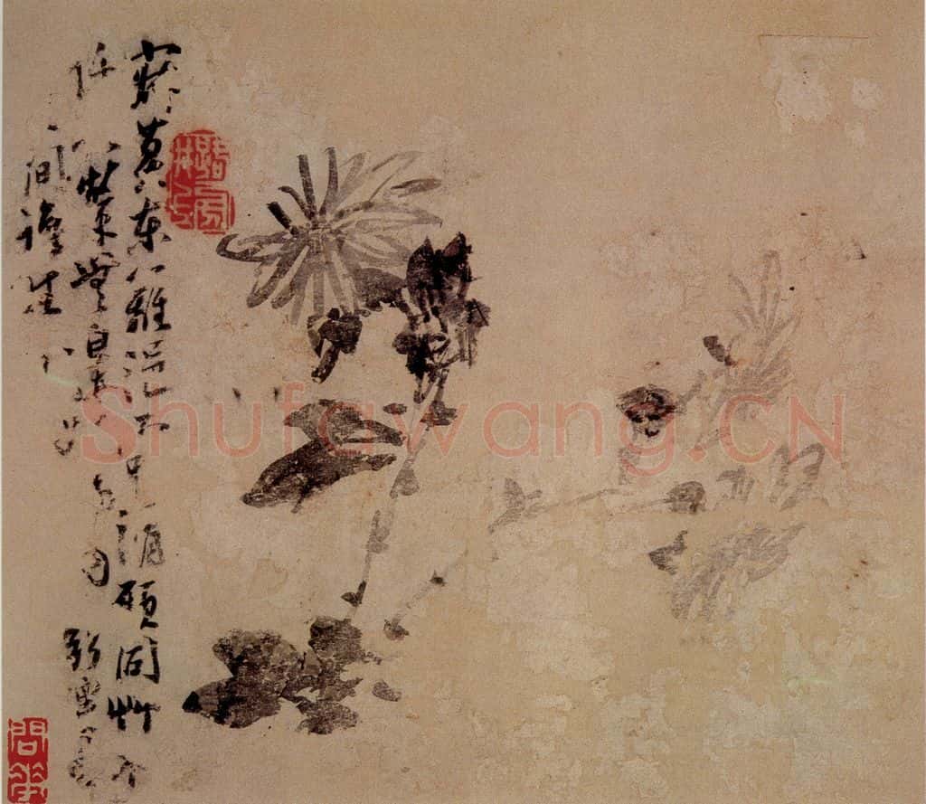 1744年 李方膺《花卉册》书画作品