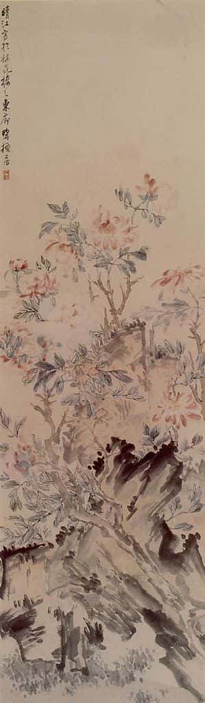 1746年 李方膺《花卉四条屏》书画作品