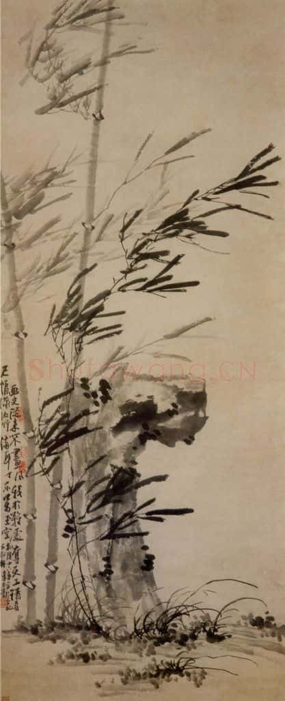 1751年 李方膺《潇湘风竹图》书画作品